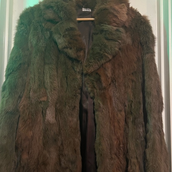 Vintage ‼️ Ladies full length rabbit coat - Picture 2 of 8